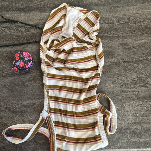 Free People Ribbed Multicolor Striped Swimsuit. XS - Picture 8 of 8